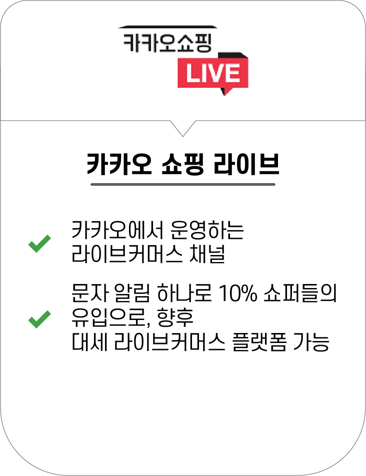 카카오 쇼핑 라이브